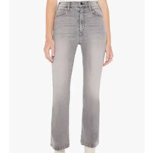 MOTHER The Hustler High Waist Ankle Bootcut Jeans ("Barely There" - Gray Denim)
